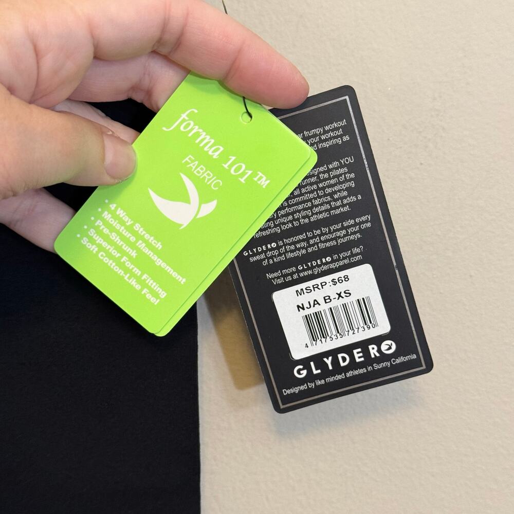 Glyder Cut Out Leggings Black XS NWT - Picture 6 of 6